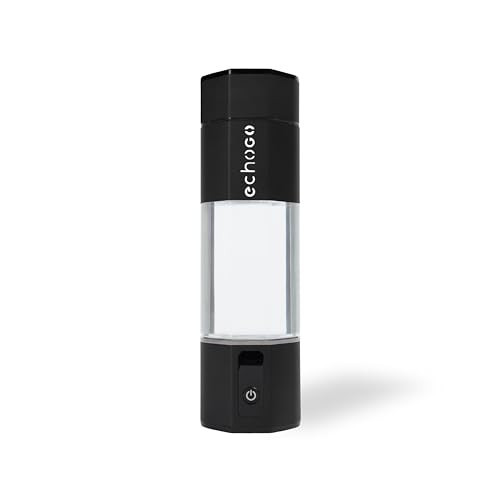 Echo Go+ Hydrogen Water Bottle, Recommended by Gary Brecka, Portable, Rechargable, Hydrogen Ion Water Generator to Purify and Enhance Your Water. (Black Metallic) | Amazon (US)