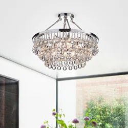 Rosdorf Park Mcknight 9 - Light 23.6" Chandelier Style Tiered Semi Flush Mount | Wayfair North America