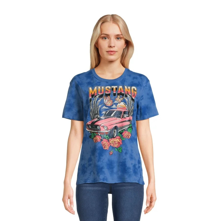 Ford Mustang Women's Graphic Tee with Short Sleeves, Sizes XS-XXXL | Walmart (US)