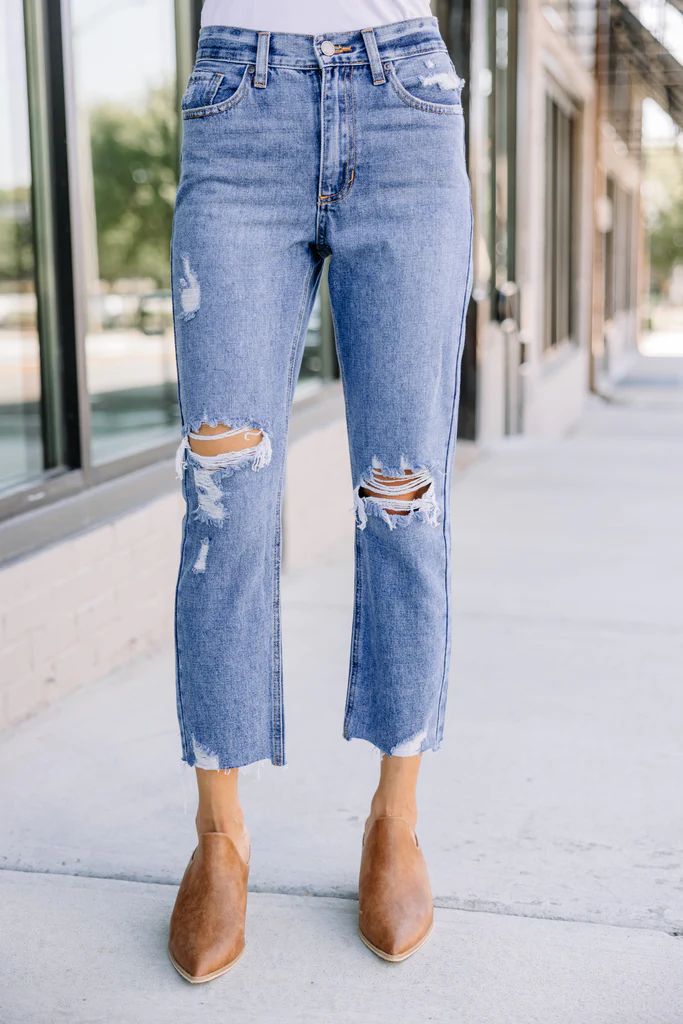 Captivating Love Medium Wash Distressed Jeans | The Mint Julep Boutique