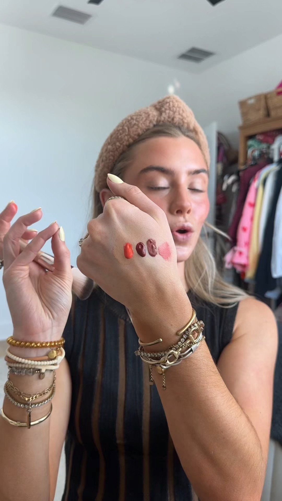 My code is SLOANE. A weightless liquid blush with serious pigment and a soft-stain finish. Cool Blush Serum Cheek Tint delivers buildable payoff—from a natural flush to bold color—with just a drop. Powered by squalane, hyaluronic acid, and hibiscus extract, it blends seamlessly into skin for a “just-pinched” look that stays put. The cooling metal tip delivers a unique swipe of color that looks more like skin and less like effort.

Shade Descriptions:
 
Cool Girl - Midtone Rose
Summer Girl - Bright Coral
Moody Girl - Bronzed Terracotta
Lover Girl - Warm Berry @dibsbeauty    @ulta

#LTKgrwm #LTKselfcare #LTKBeauty