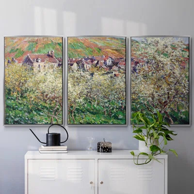 Monet Framed On Canvas 3 Pieces Print | Wayfair North America