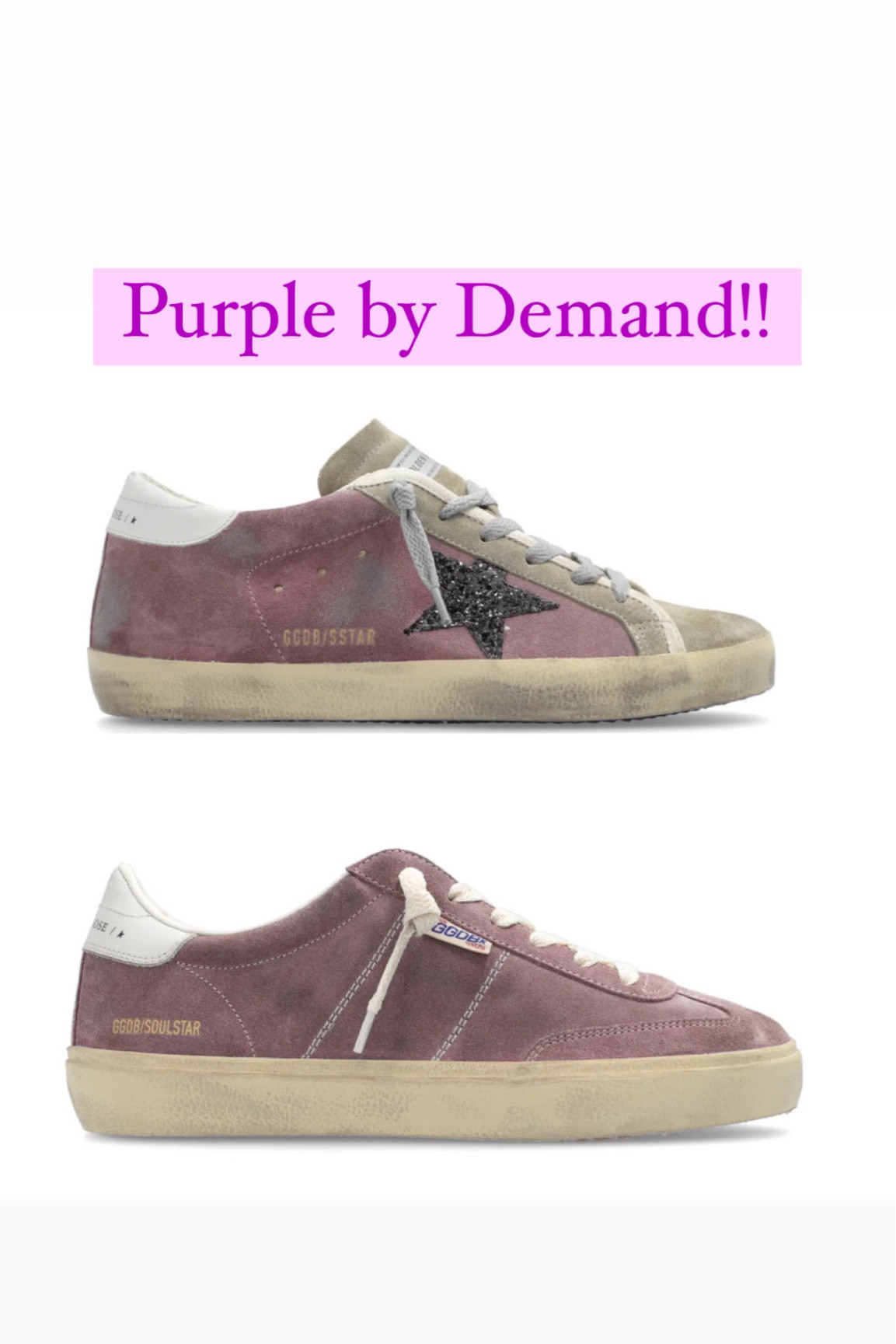 Golden Goose drops below retail!  Purple by demand  

#LTKSummerSales #LTKSaleAlert #LTKShoeCrush
