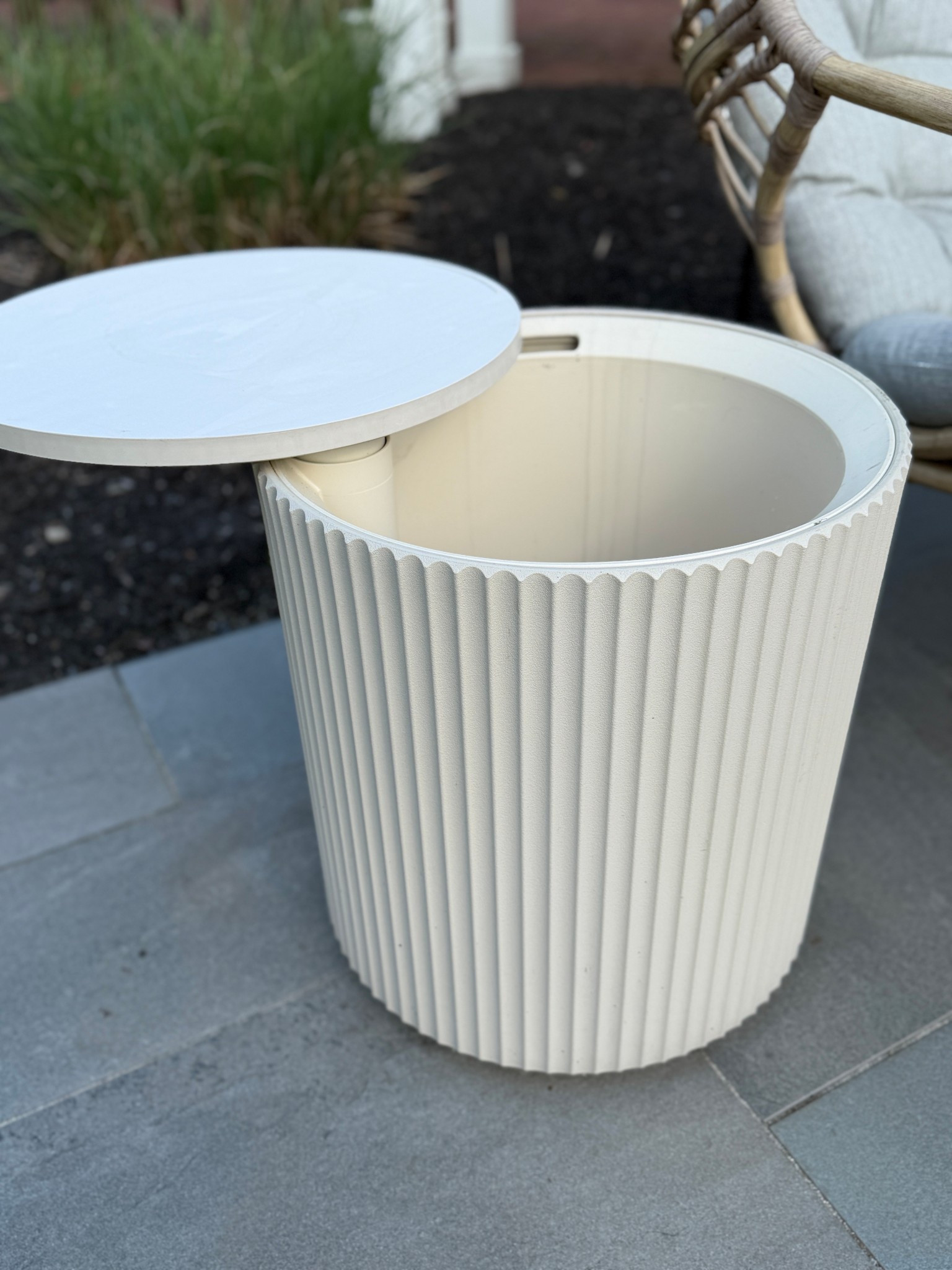 Side table that doubles as a cooler and is perfect for your outdoor entertaining!

#LTKHome #LTKSeasonal