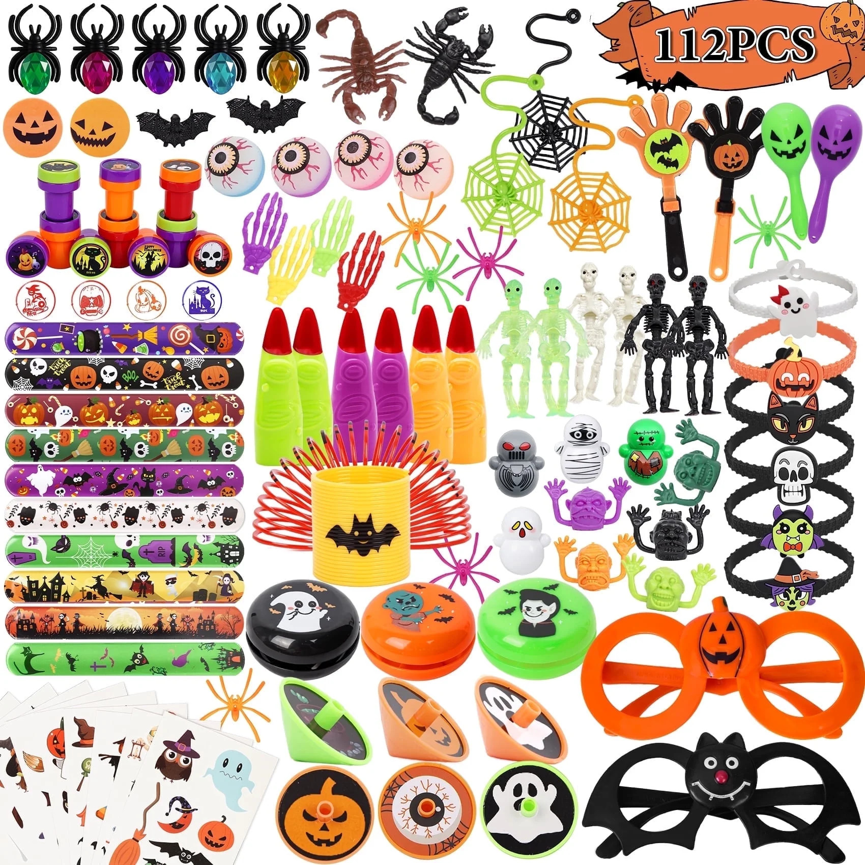 Zsiparty Halloween Party Favors for Kids, Bulk Toys & Goodie Bag Stuffers, Ideal Halloween Toys f... | Walmart (US)