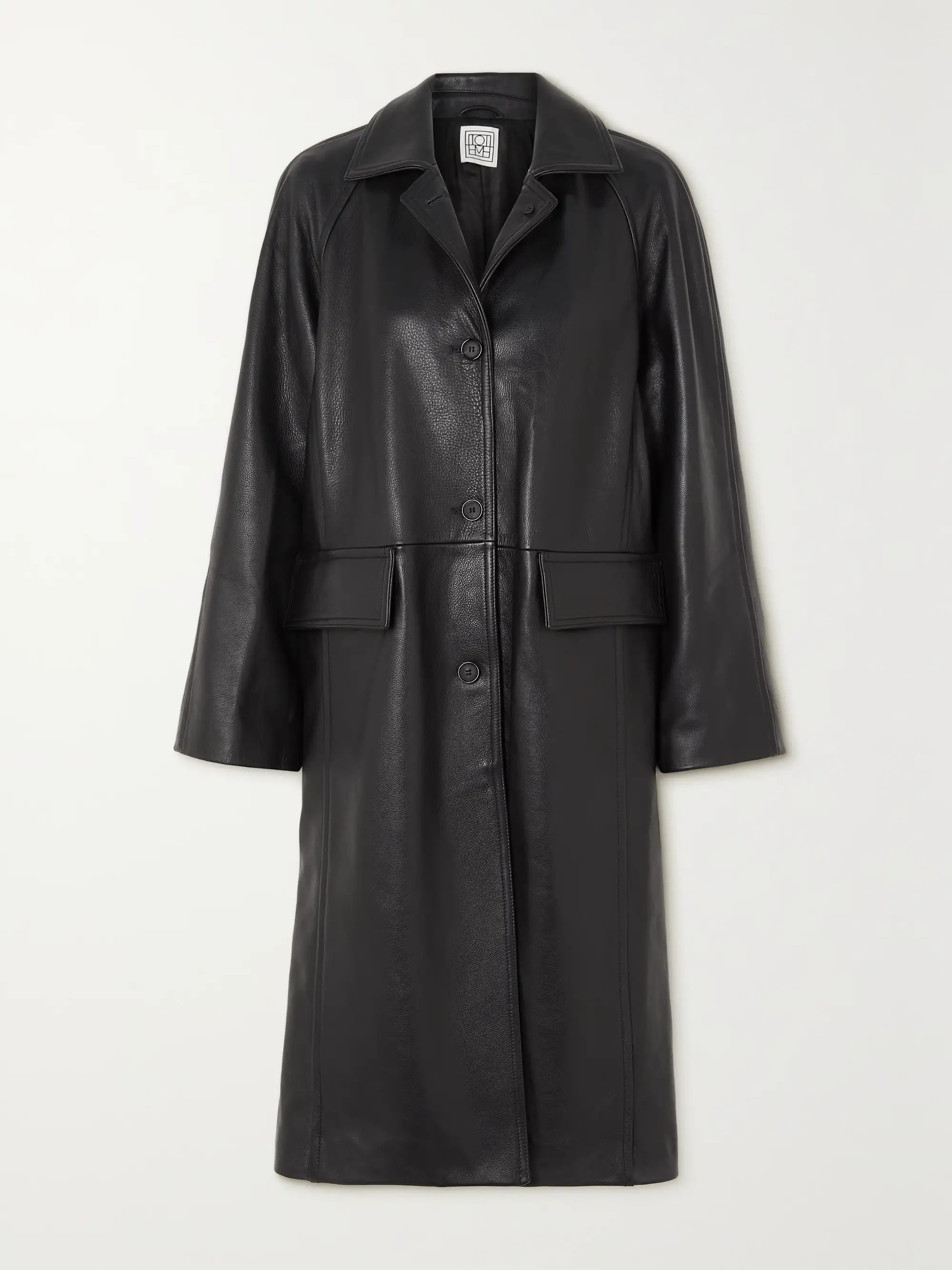 Paneled leather coat | NET-A-PORTER (UK & EU)