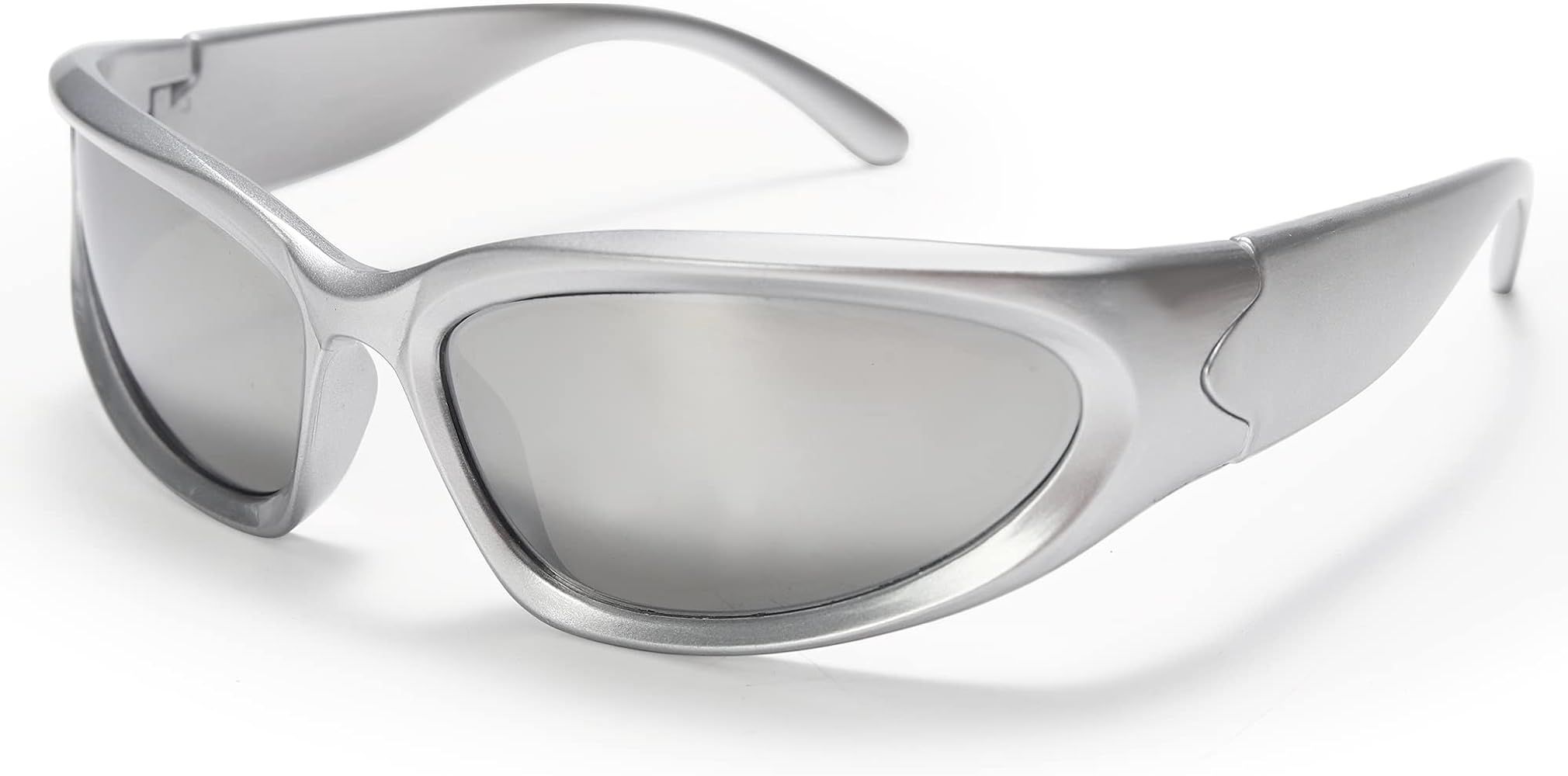 Wrap Around Fashion Sunglasses for Men Women Swift Oval Dark Sunglasses Sport Shades Glasses Eyeglas | Amazon (US)