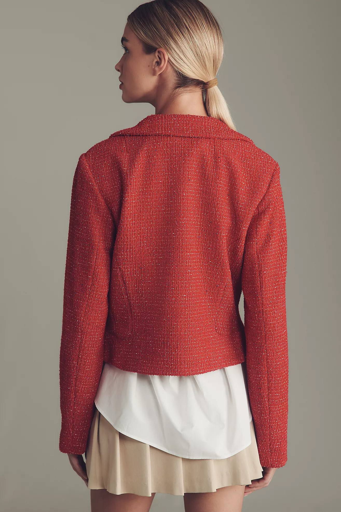 Maeve Scallop Tweed Lady Jacket | Anthropologie (US)