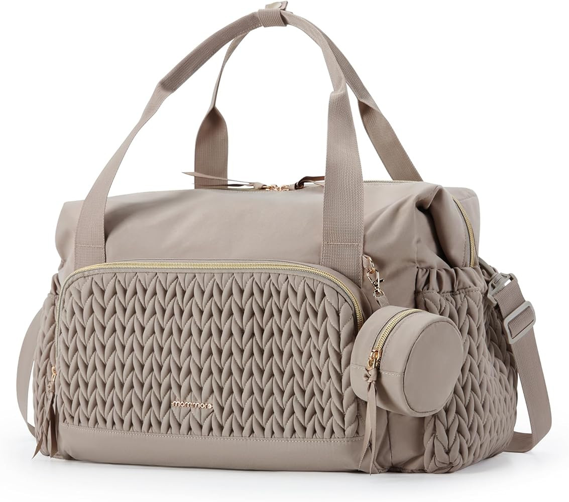 mommore Diaper Bag Tote, Large Capacity Travel Diaper bags, Hospital Bag for Labor Delivery, Baby... | Amazon (US)