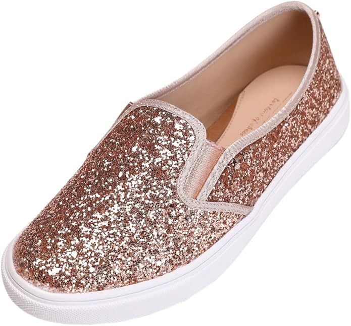 FEVERSOLE Women's Fashion Slip-On Sneaker Casual Flat Loafers | Amazon (US)