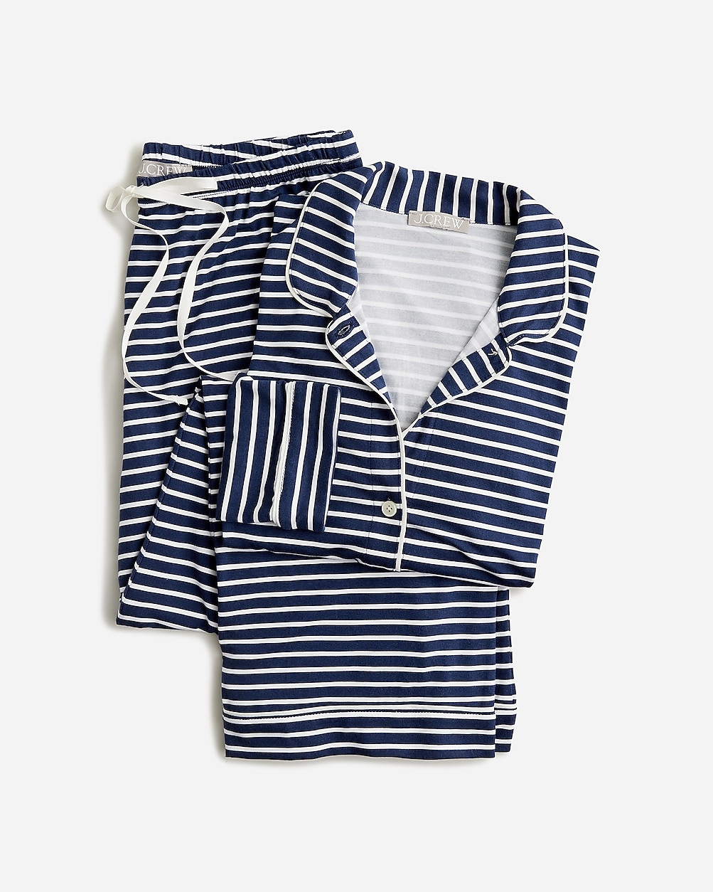 Dreamiest long-sleeve pajama pant set in stripe | J. Crew US