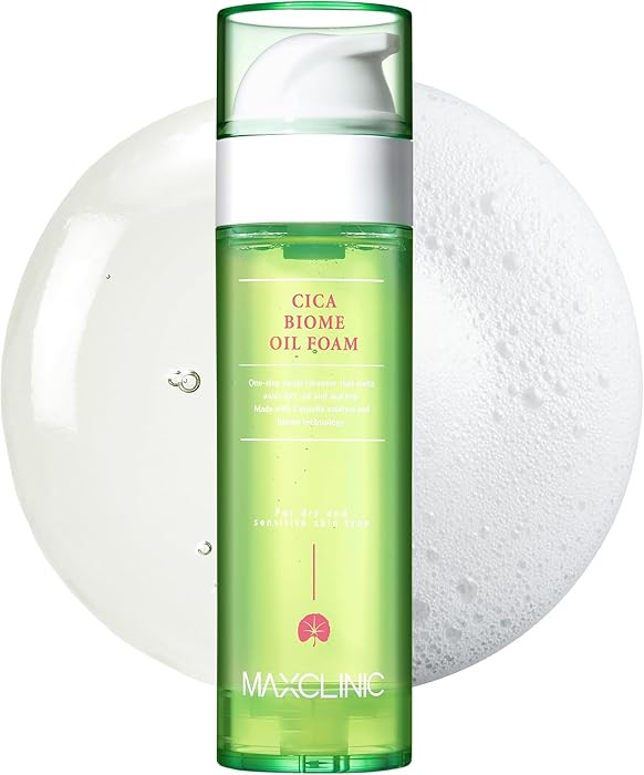 MAXCLINIC [K-Beauty] Cica Biome Oil to Foam - All-in-One Korean Face Wash OilBased Foaming Facial... | Amazon (US)