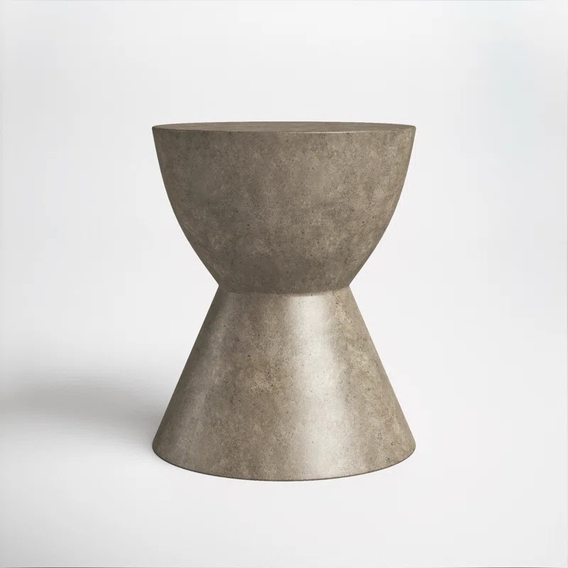 Daima Concrete Abstract End Table | Wayfair North America