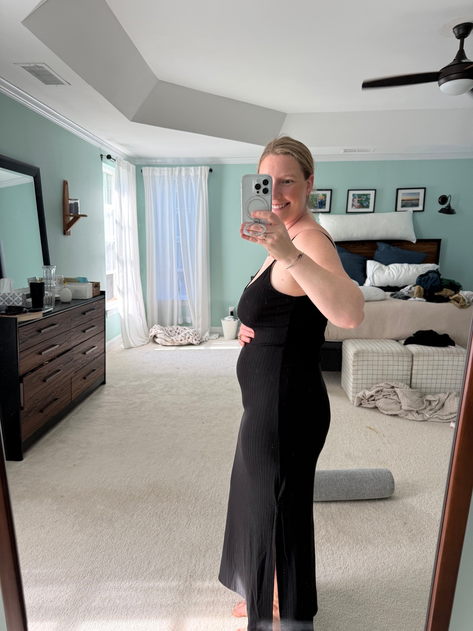 Giving birth in September means going all in on maternity dresses! These three will serve me well bc they are so easily styled! 

#LTKBaby #LTKMidsize #LTKBump