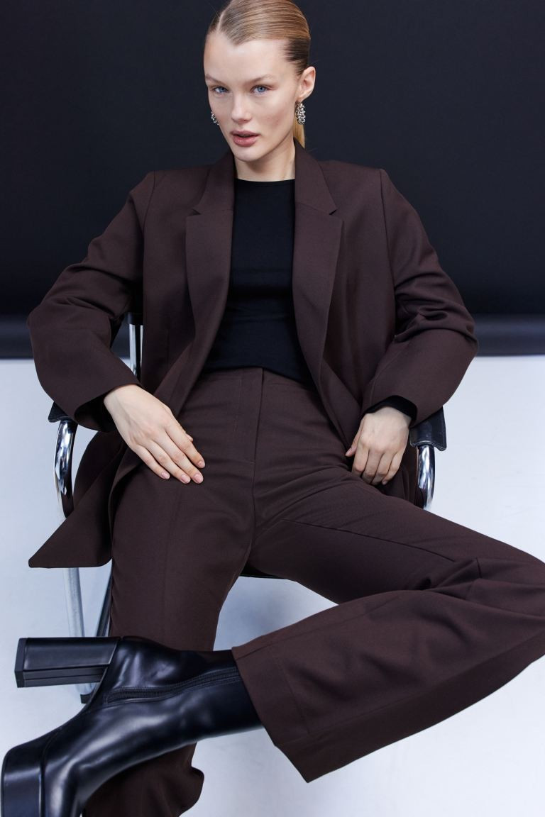 Ausgestellte Hose - Dunkelbraun - Ladies | H&M AT | H&M (DE, AT, CH, NL, FI)