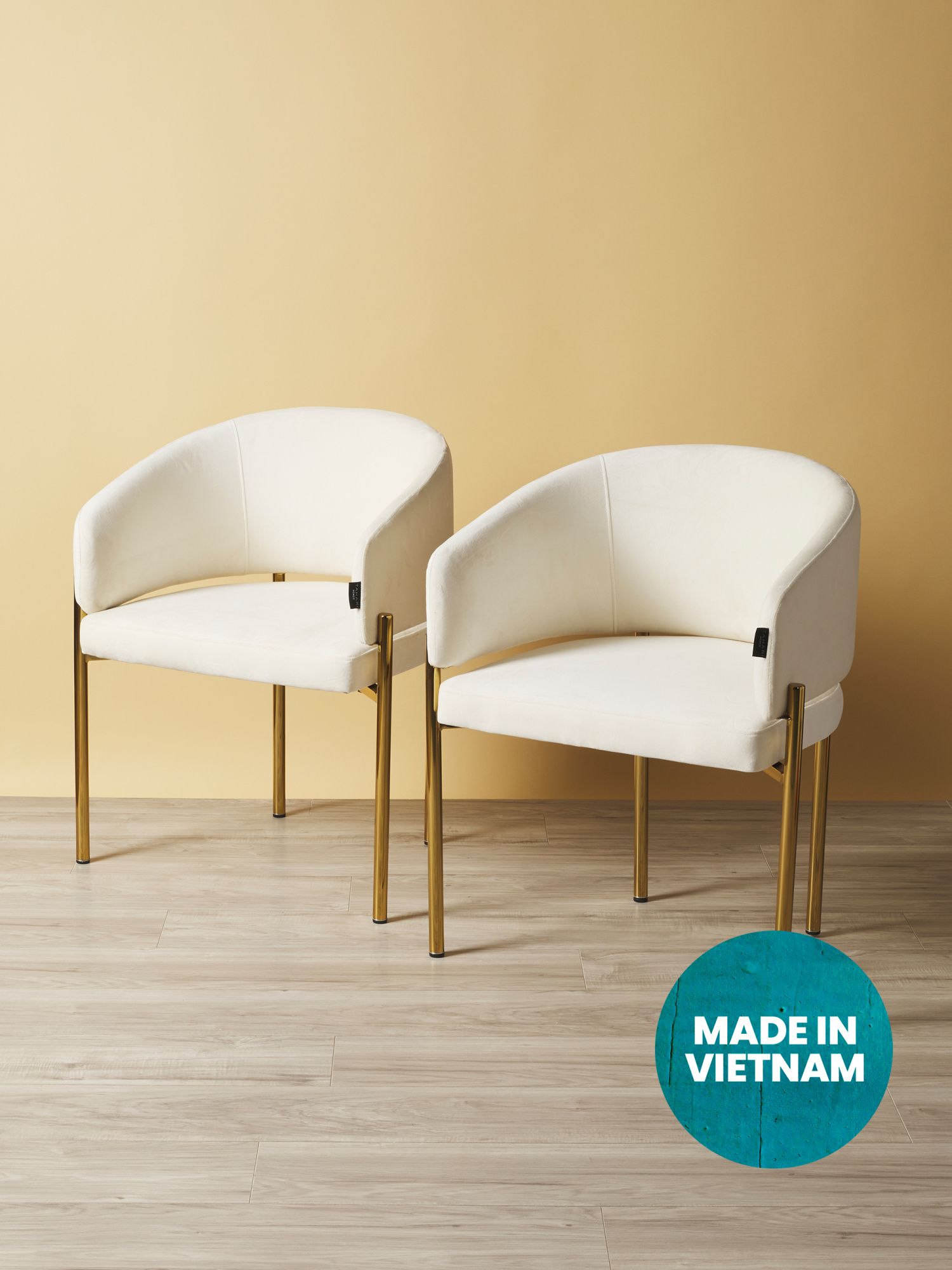 2pk Upholstered Metal Frame Dining Chairs | Accent Furniture | HomeGoods | HomeGoods