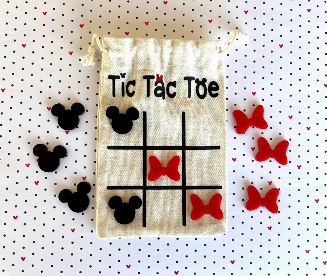 Mickey & Minnie Tic Tac Toe Party Favor, Fish Extender Exchange Gift, Pixie Dust Gift, Birthday F... | Etsy (US)