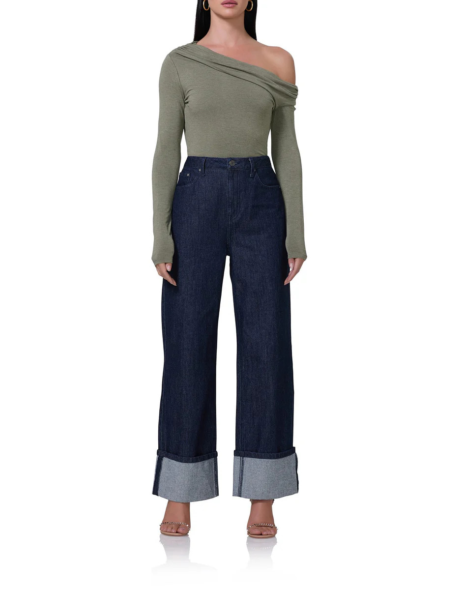 Bria Top - Heather Olive | ShopAFRM