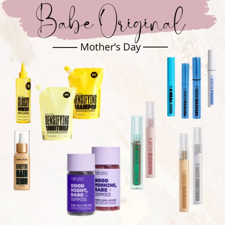 Mother’s Day sale with Babe Original! 
Get a free mini mascara with purchase of $50 or more. Use code: MOM  

#LTKbeauty #LTKfindsunder50 #LTKfindsunder100