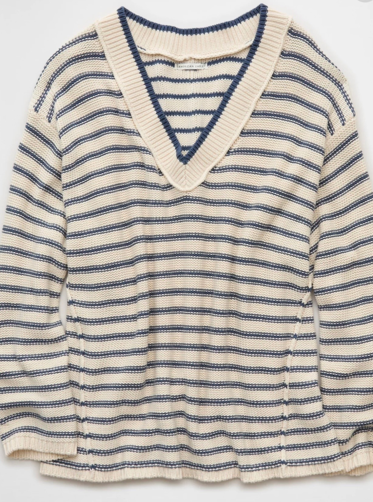One of my favorite sweaters for the fall. I love it because it's loose fitting yet stylish. The blue stripes are 🤌🏻🤌🏻 and this sweater will be a go to all season long! #LTKfashion #LTKfallstyle 

#LTKWorkwear #LTKStyleTip #LTKFindsUnder100