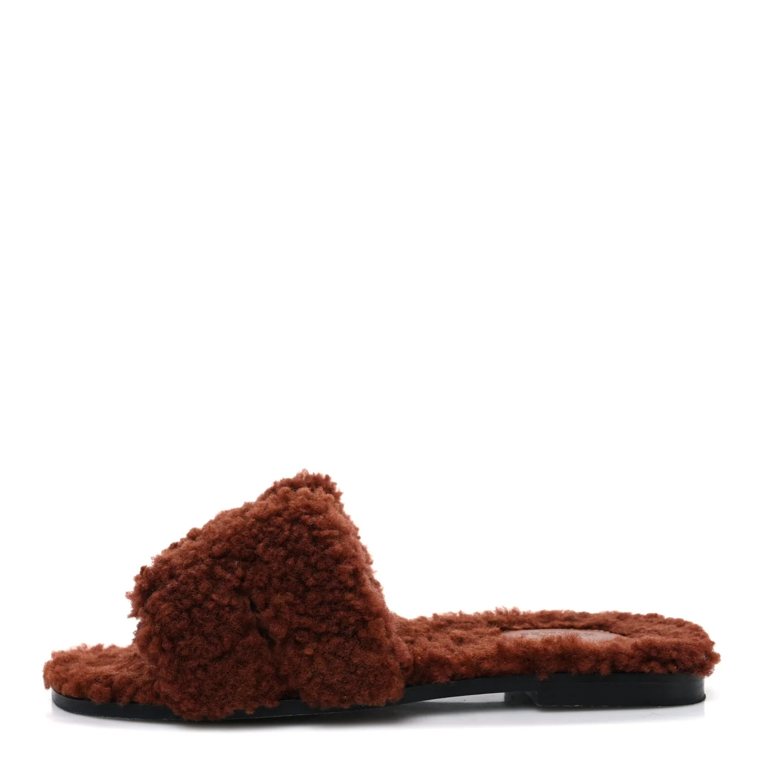 Woolskin Oran Sandals 37.5 Cognac | FASHIONPHILE (US)