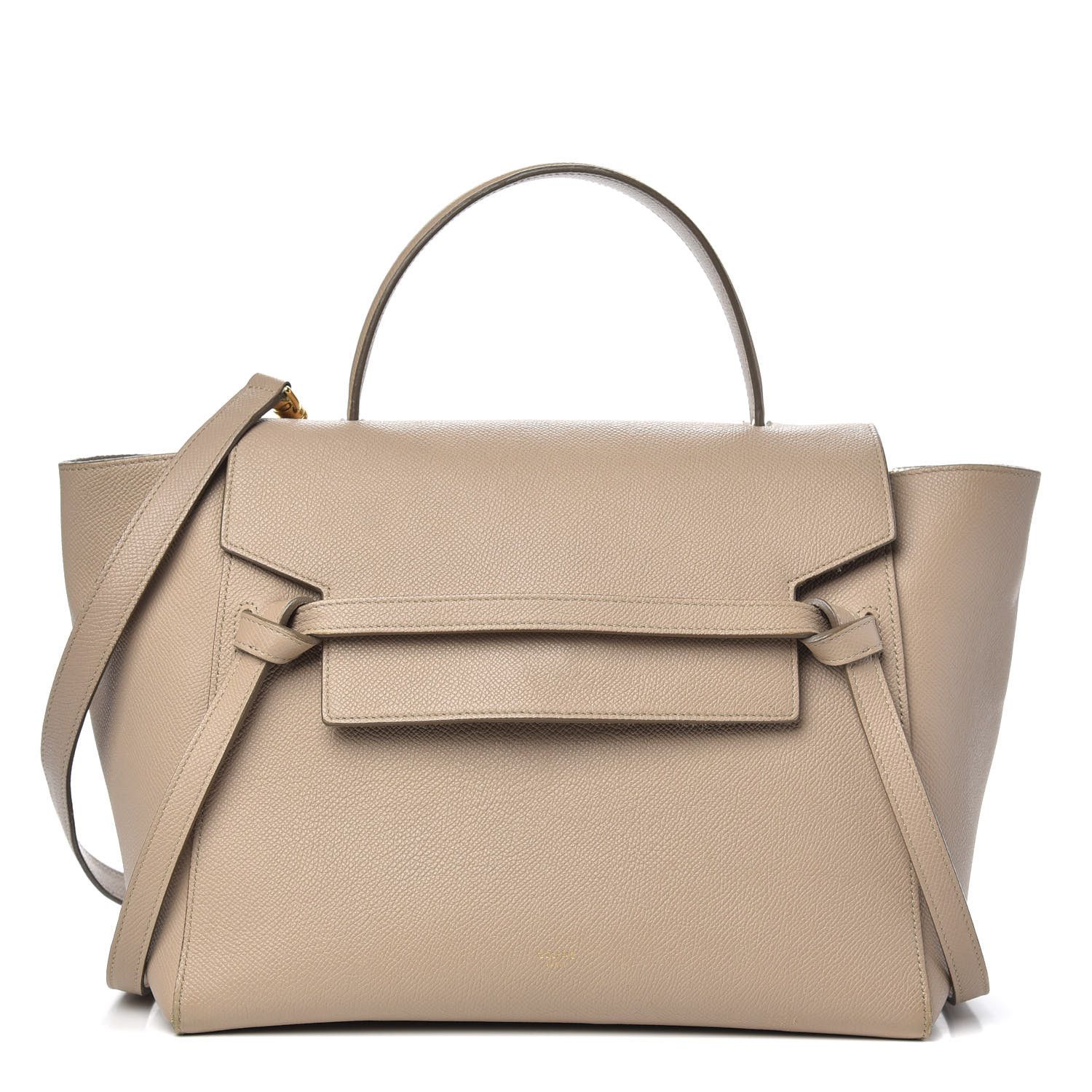 Grained Calfskin Mini Belt Bag Light Taupe | Fashionphile