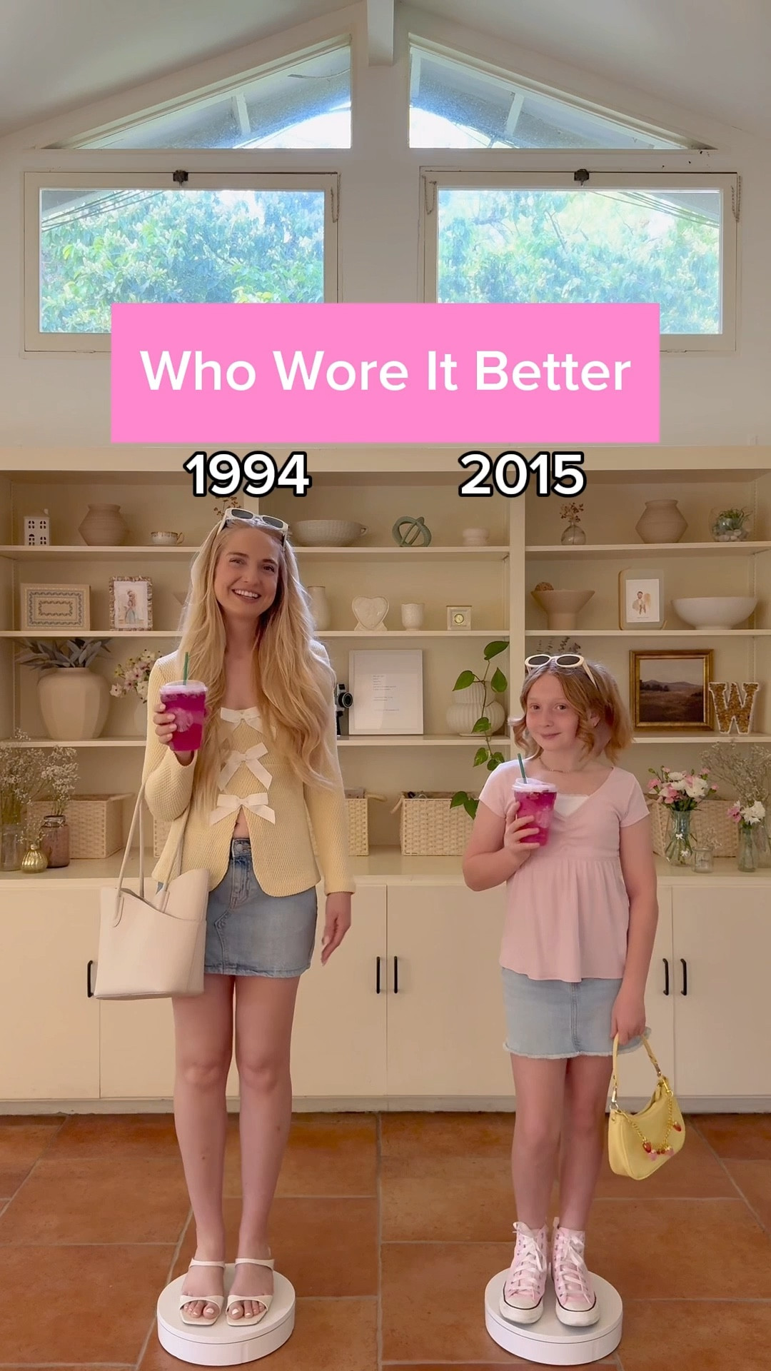 Same(ish) denim skirt. Different eras. 🤍✨ #momanddaughter #millenial #genalpha 

#LTKootd #LTKmomlife #LTKKids