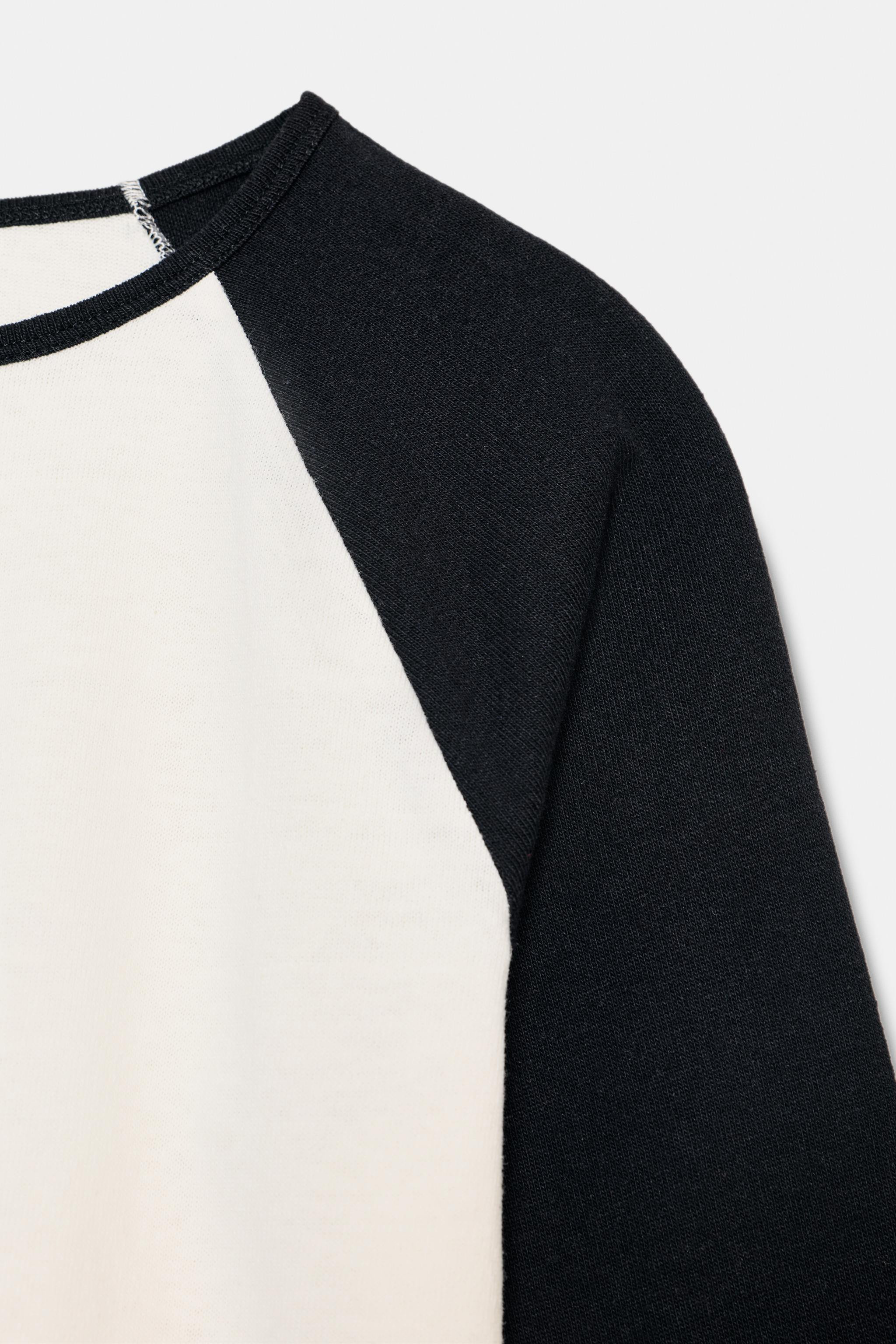 HEAVY COTTON RAGLAN SLEEVE T-SHIRT | Zara UK
