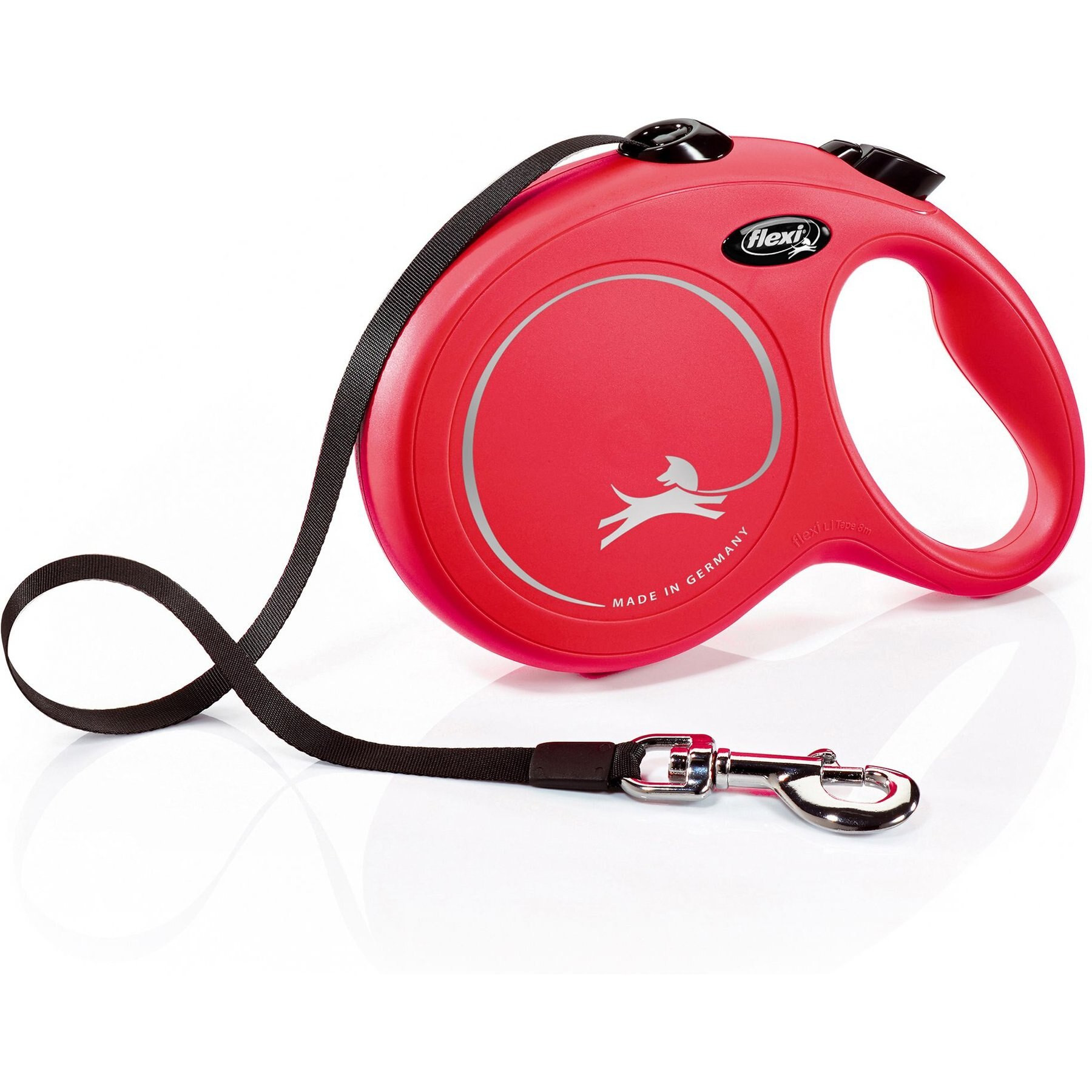 FLEXI Classic Nylon Tape Retractable Dog Leash, Red, Large: 26-ft long - Chewy.com | Chewy.com