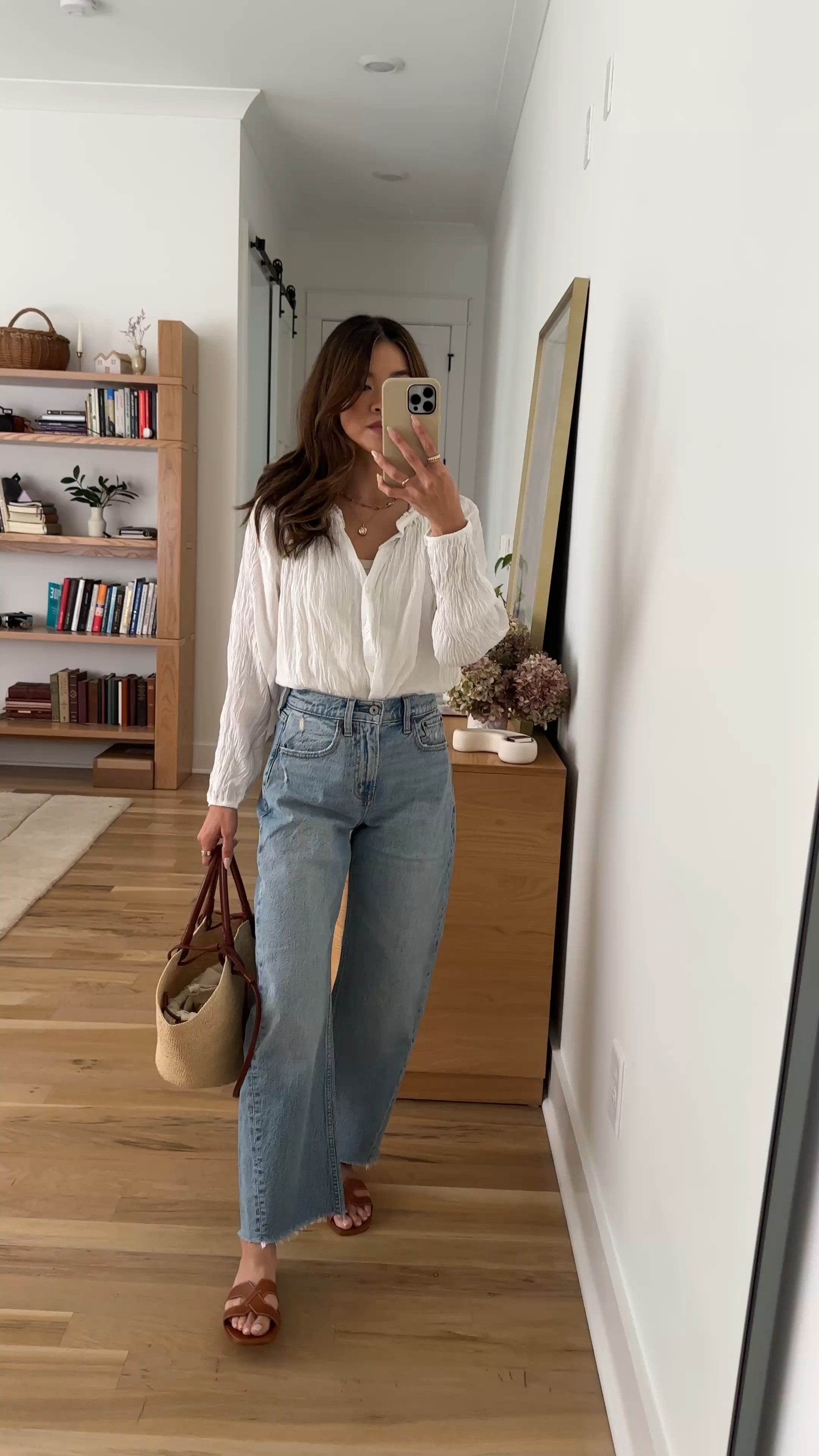 Sizing info: 
•Top size XS
•Jeans size 24 short in the color light 

petite fashion, get dressed with me, outfit inspiration, ootd, nashville outfit, Nashville influencer, petite style, vacation style, casual outfits, mom style, petite pants, spring outfits, spring outfit info, spring pants, spring outfit idea, spring top, spring bag, spring blouse, spring shoes, spring jeans  
@abercrombie 
 

#LTKSeasonal #LTKootd #LTKPetite