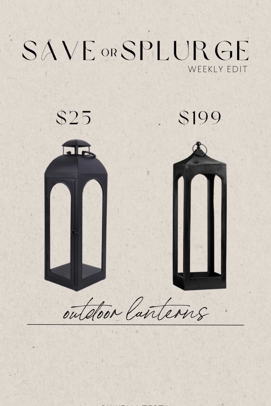 Walmart outdoor lanterns, pottery barn dupe! 