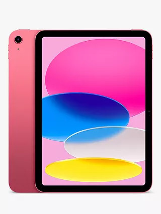 2022 Apple iPad, 10.9", A14 Bionic Processor, iPadOS, Wi-Fi, 64GB, Pink | John Lewis (UK)