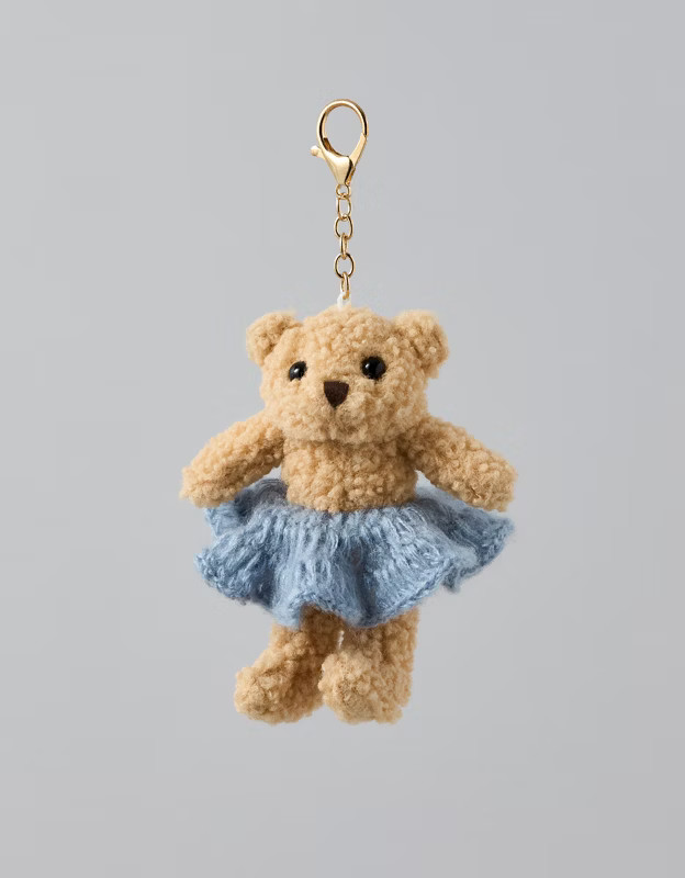 AE Teddy Bear Keychain | American Eagle Outfitters (US & CA)