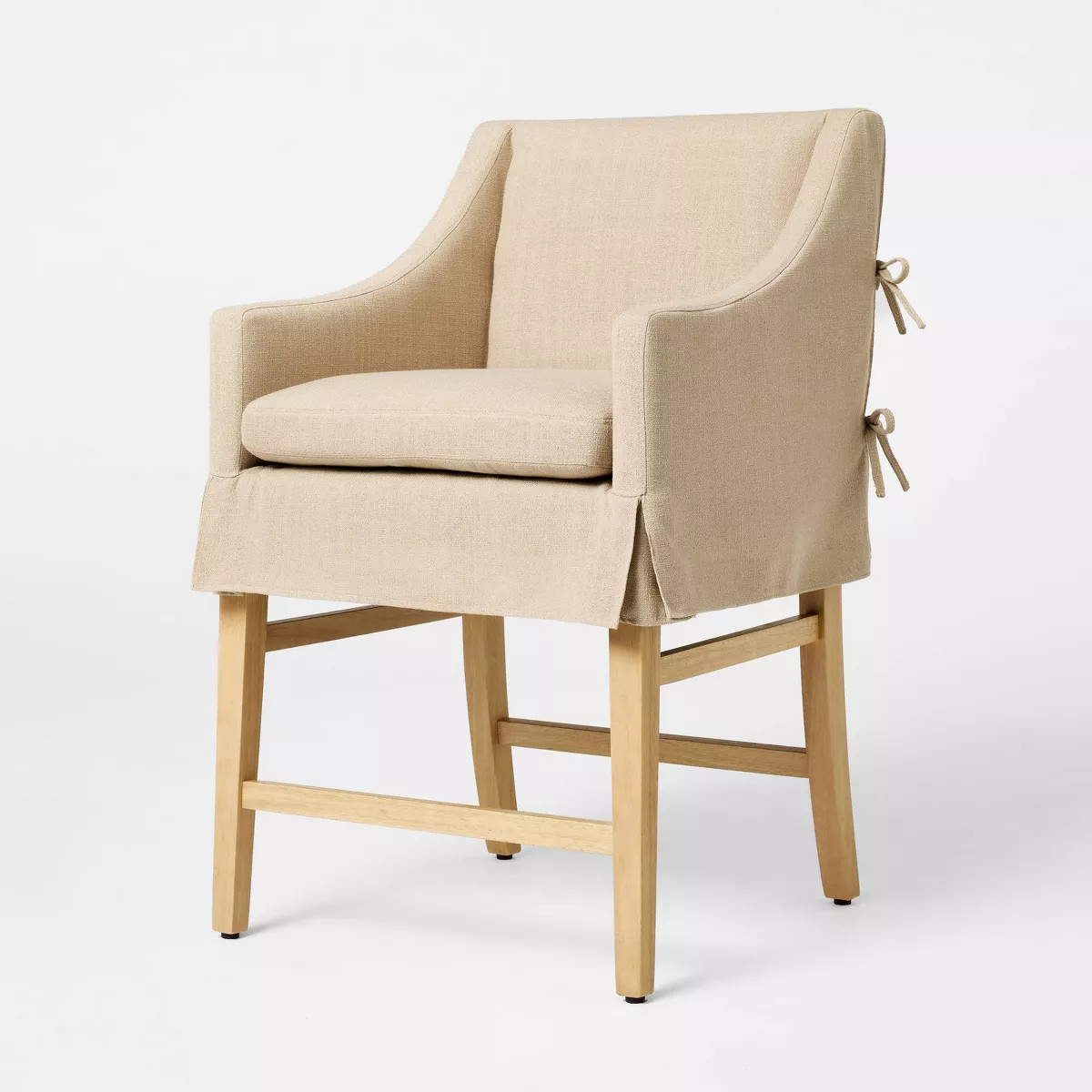 Camas Slipcover Counter Height Barstool Khaki - Threshold™ designed with Studio McGee | Target