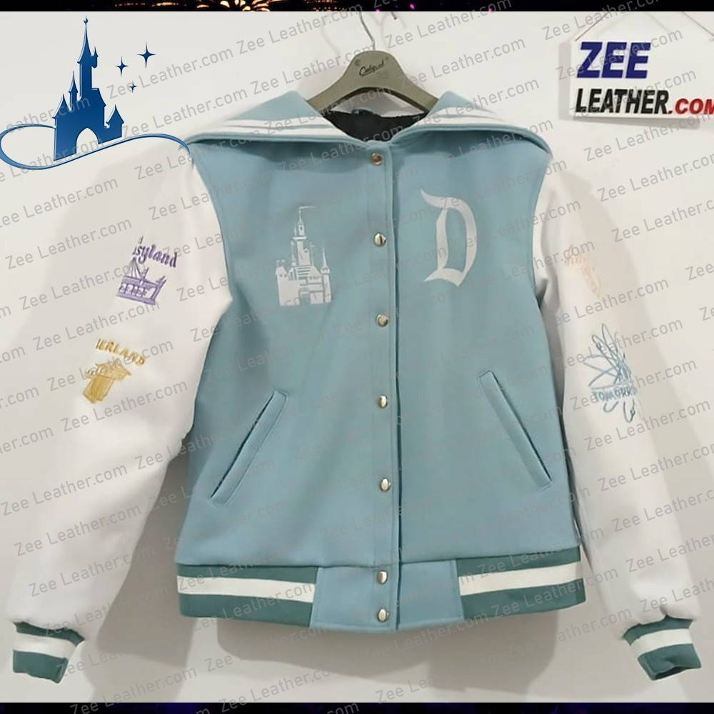 Zee  Disney Parks Disneyland Style Varsity Jacket – Zee Leather | eBay US