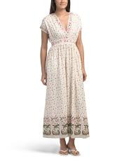 Cap Sleeve Surplice Maxi Dress | TJ Maxx