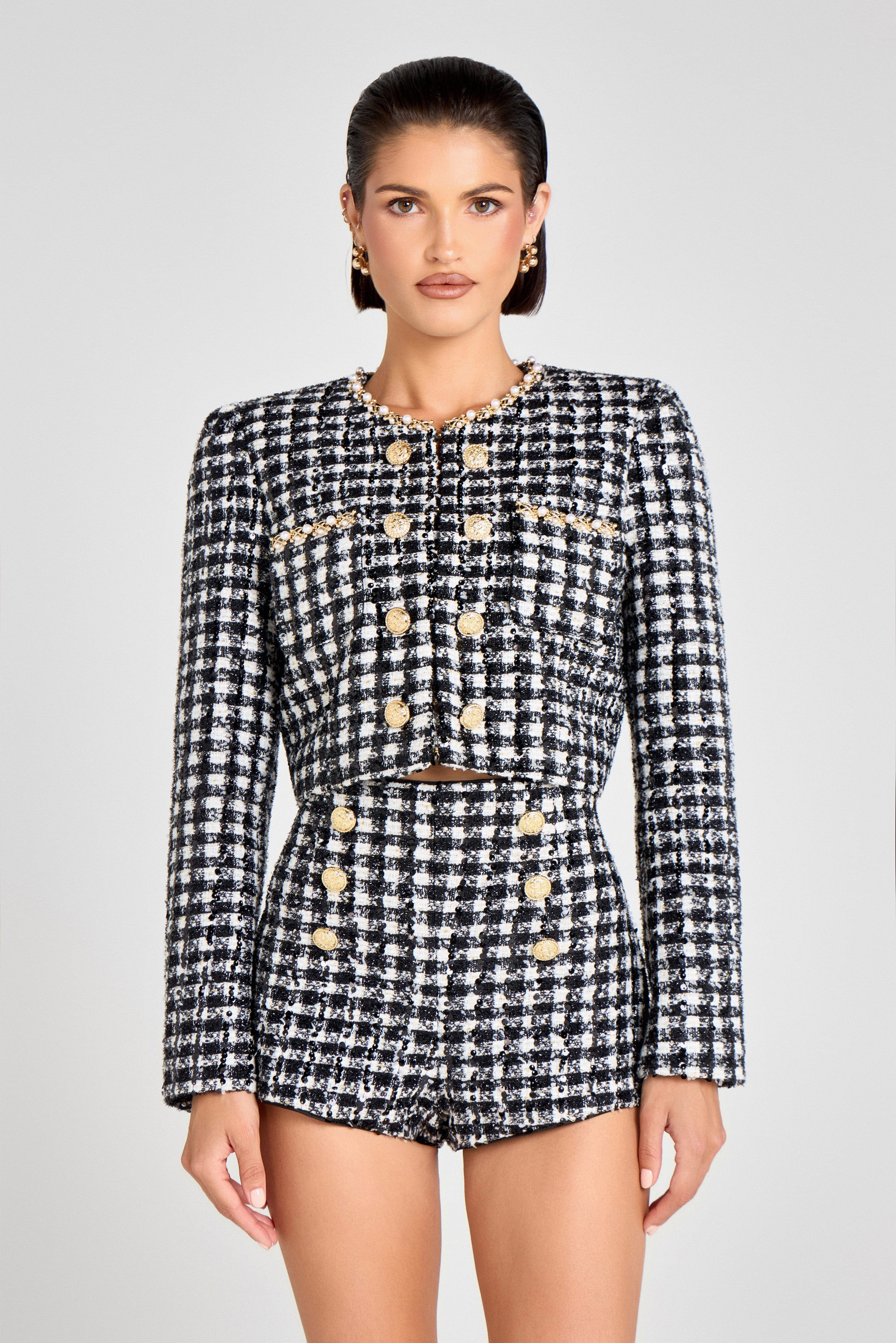 Remy Check Jacket | Nadine Merabi