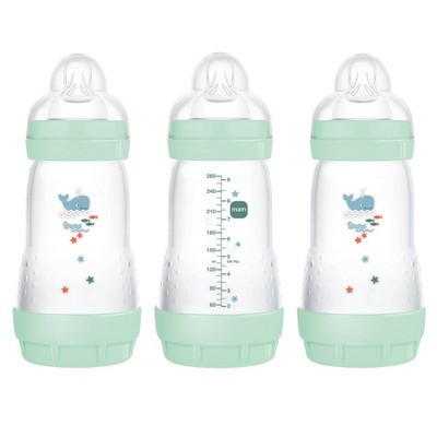 MAM Boys' Anti-Colic Bottle - 9oz/3ct | Target