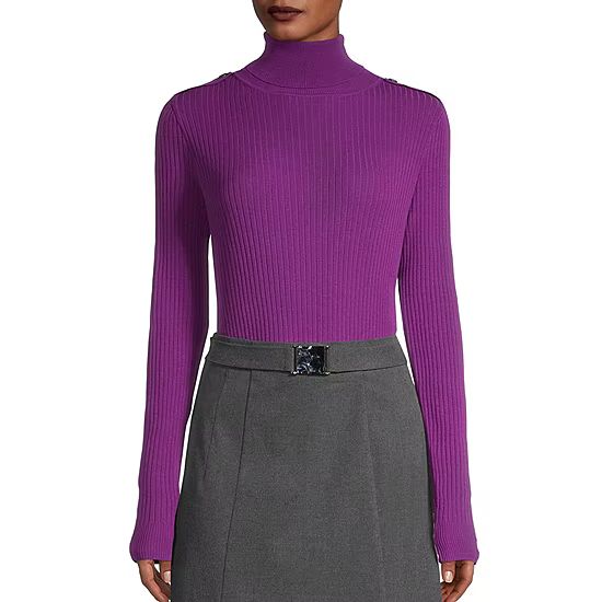 new!Worthington Womens Turtleneck Long Sleeve Pullover Sweater | JCPenney