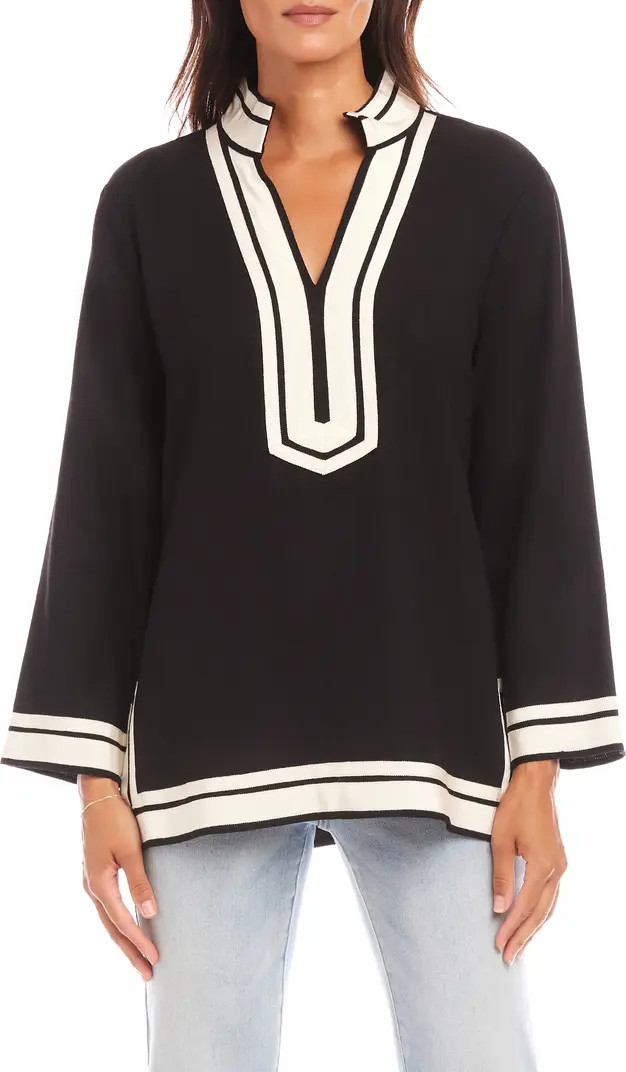 Karen Kane The St. Tropez Linen Blend Tunic Top | Nordstrom | Nordstrom