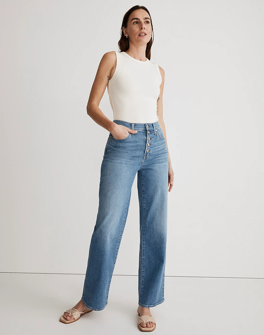 The Perfect Vintage Wide-Leg Jean in Ohlman Wash | Madewell