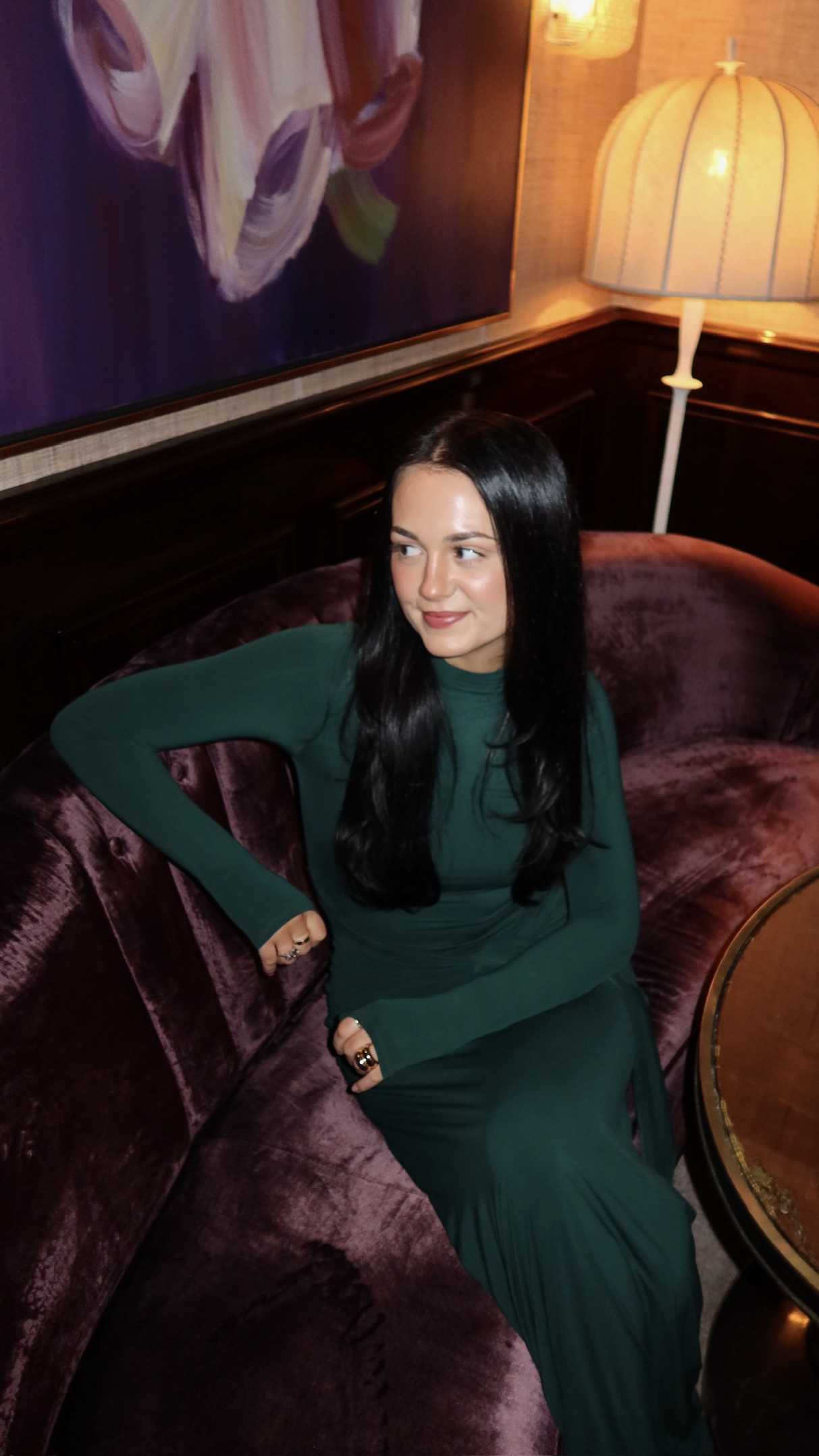 I looooove this brand for long dresses! I'm 5'8 and they're typically long enough for me to wear with a 2-3 inch heel while still skimming the ground. Really flattering and stretchy, I'm wearing a medium here! 

 