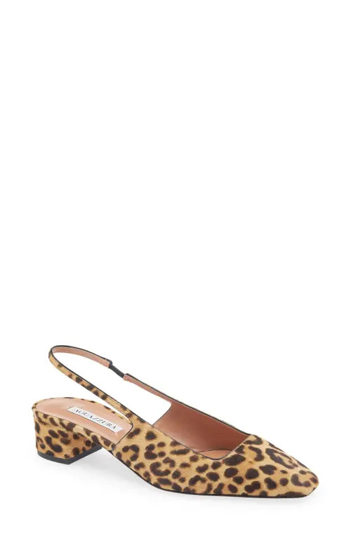 Aquazzura Ginza Genuine Calf Hair Slingback Pump in Natural Calf Hair at Nordstrom, Size 9Us | Nordstrom