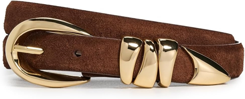 Madewell Women's Triple Metal Keeper Suede Belt | Amazon (US)
