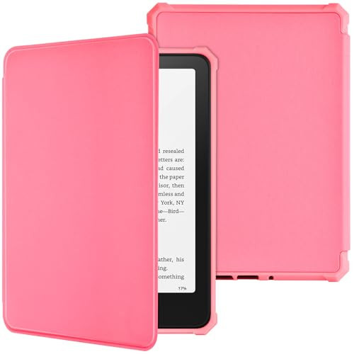 KBCASE Case for 7" Kindle Paperwhite (12th Generation - 2024) and Kindle Colorsoft Signature Edition, Slim Smart Cover with Auto Wake/Sleep for Kindle Paperwhite 7 inch (Watermelon Red) | Amazon (US)