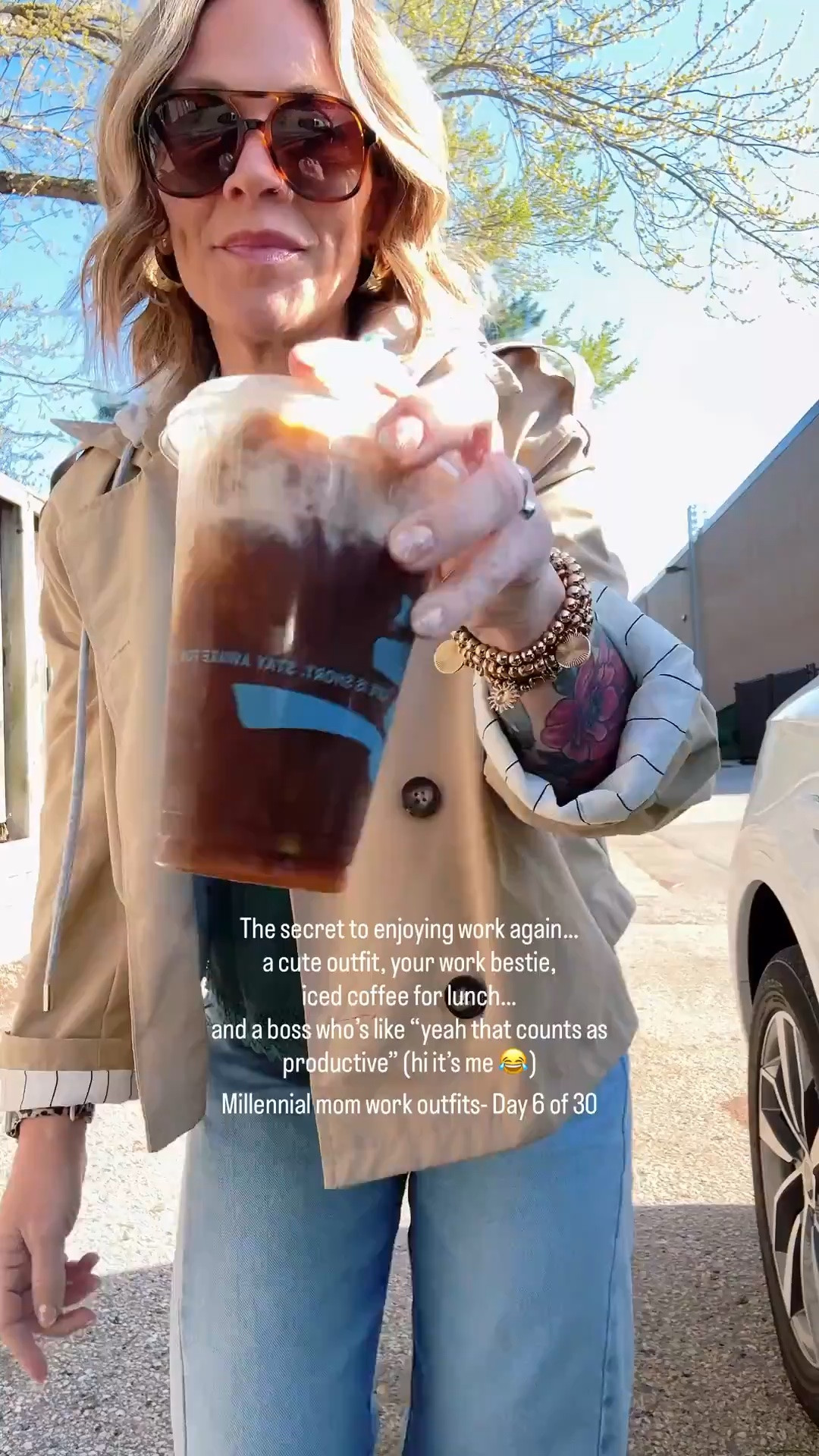 Some days I’m locked in, productive, checking everything off my list✔️…

and some days I’m like
this outfit is cute 😊 , my coffee is hitting💃,
and honestly?? that feels like enough 😂

I swear getting dressed actually changes the whole mood
like I might still be doing the same things…
but I feel way better doing them
And at this point in life??

I’m choosing cute, comfy, and a little delusional confidence every time✌️

Day 6 of 30: millennial mom work outfits 🤍

Follow for outfits that make real life feel a little more fun
—

millennial mom outfits, work outfit ideas, comfy work outfits, casual workwear, everyday outfit inspo, mom life outfits, cute comfortable outfits, spring work outfits, millennial style, real life mom style

#LTKWorkwear #LTKOver40 #LTKootd