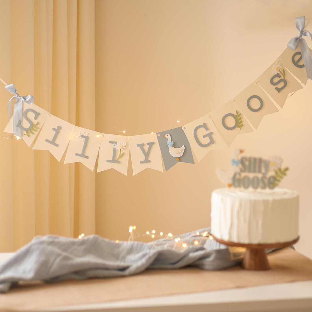 Silly Goose Baby Shower Banner, Goose Baby Shower Decorations - Etsy | Etsy (US)