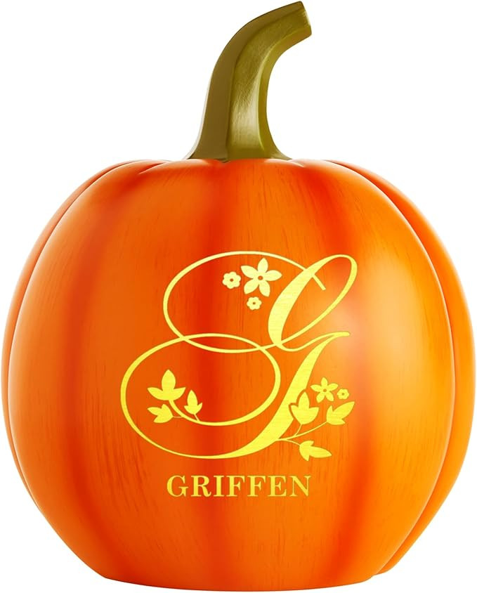 Let's Make Memories Personalized Pumpkin for Halloween - Customized Jack-O-Lantern - Your Name Pu... | Amazon (US)
