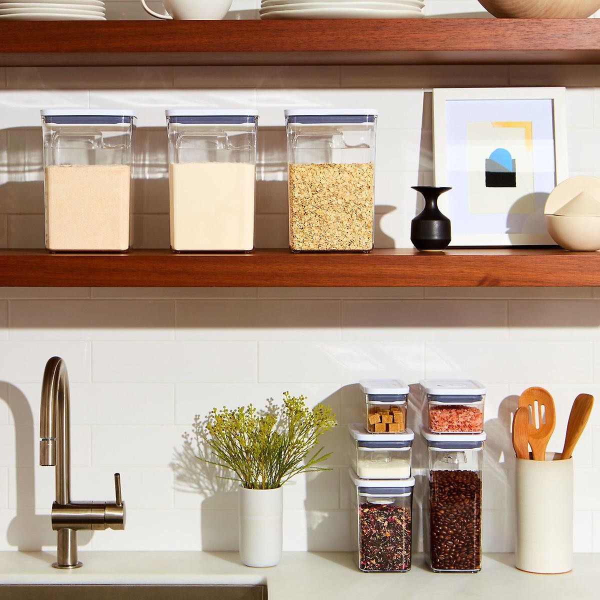 OXO Good Grips POP Square Canisters | The Container Store