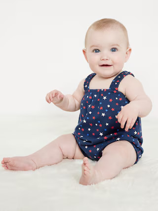 Printed Sleeveless One-Piece Romper for Baby | Old Navy (US)